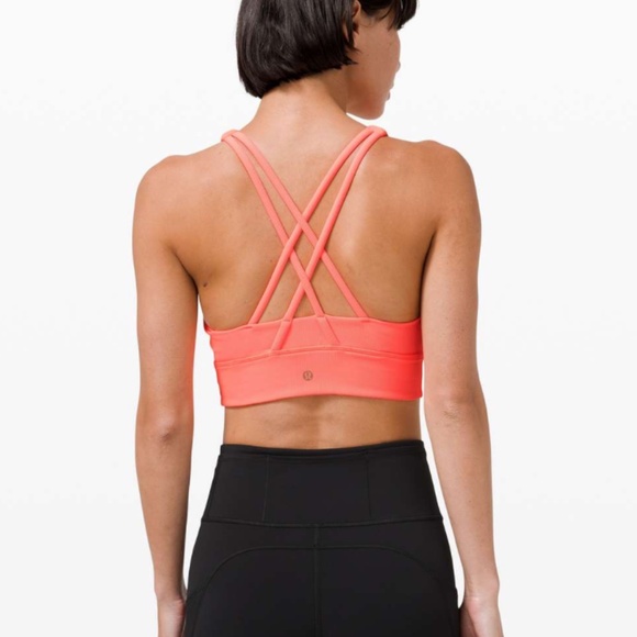 Lululemon Energy Bra High Neck Long Line Rib *Medium Support Size 6 - Picture 3 of 7